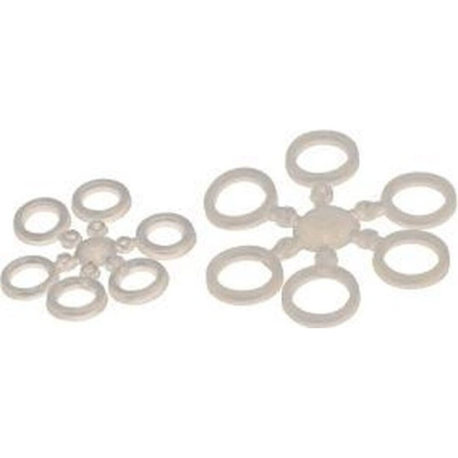 Latex aasbandjes voor pellets en mini boilies | 4 en 6 mm | 50 stuks