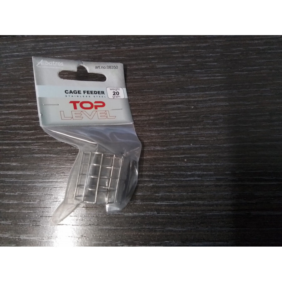Ronde metalen cage feeder voerkorf 20 g | precies voeren op de bodem