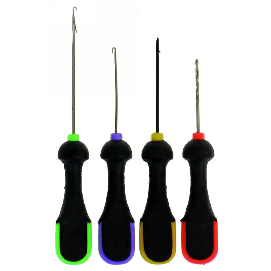 Naaldenset DLX 4-delig | boortje + baiting needle + stringer needle + splice needle