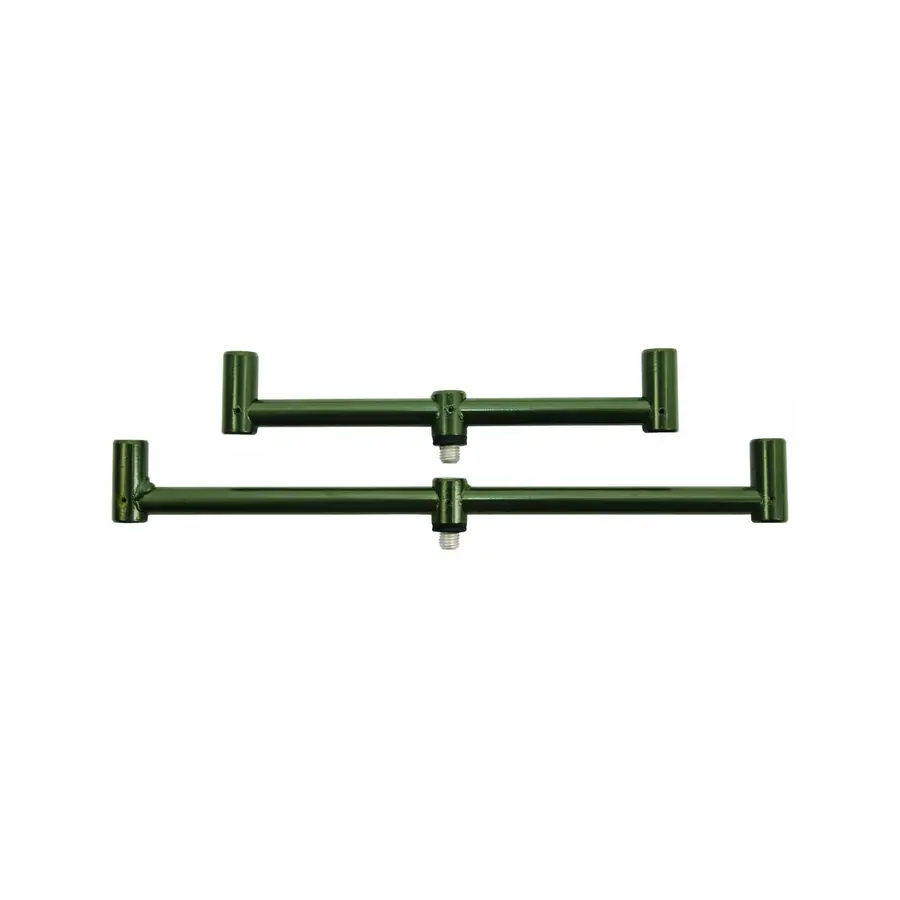 Buzzerbar- en bankstickset voor 2 hengels | 2 telescopische banksticks 30–50 cm | buzzerbars 20 & 30 cm