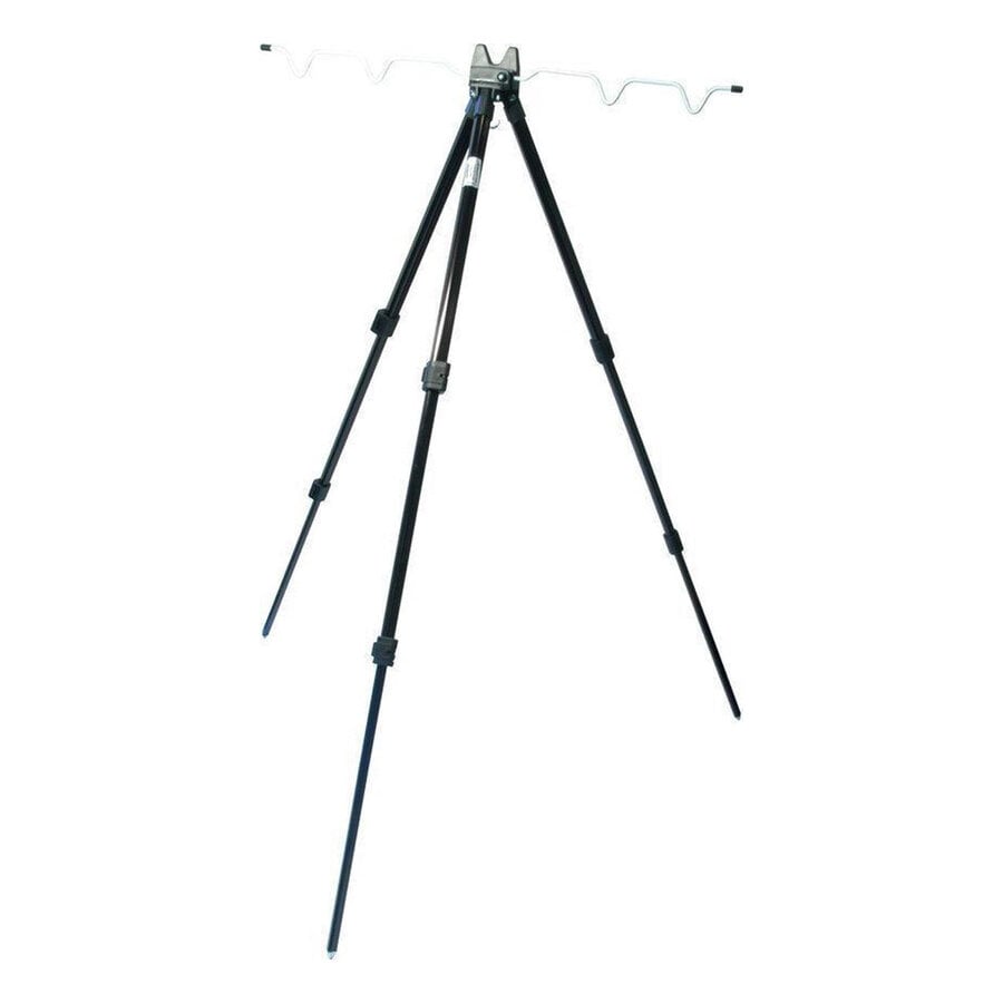 Opvouwbare driepoot hengelsteun | 5 hengelposities | aluminium | hoogte 112 cm