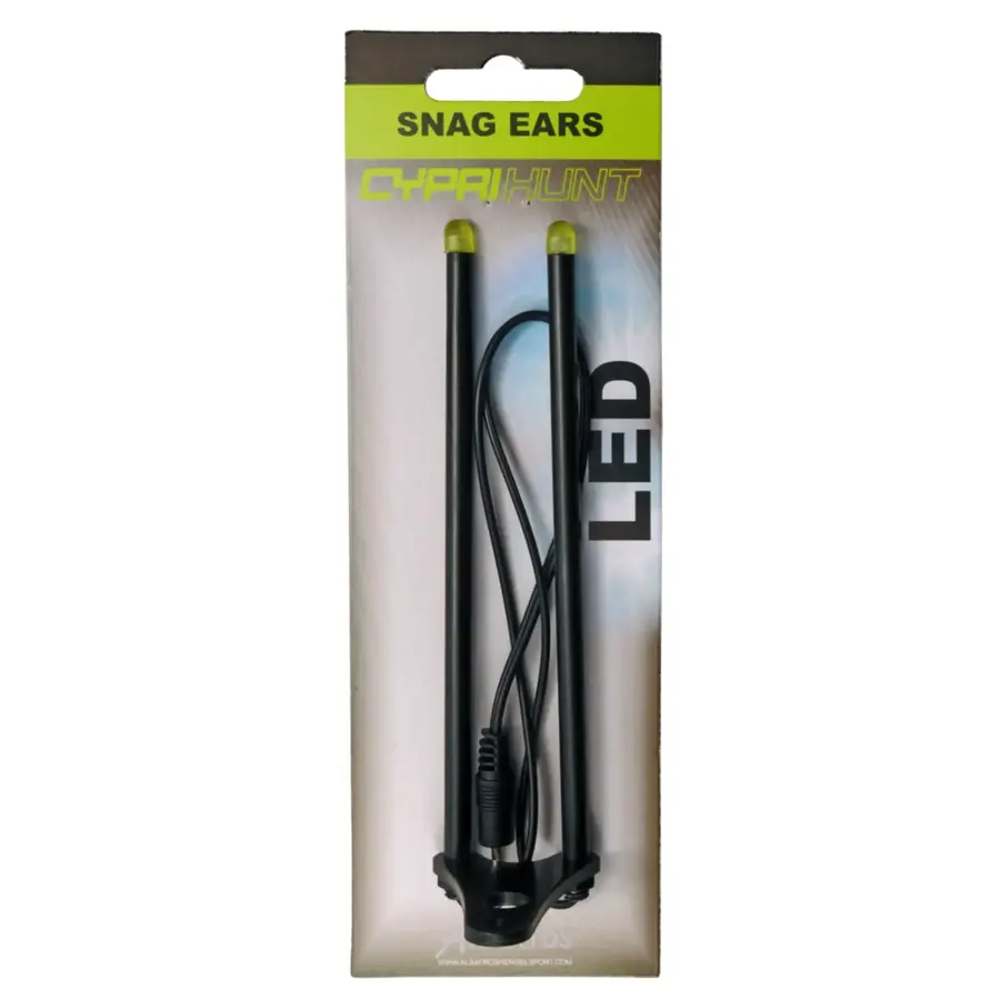 CypriHunt LED Snag Ears met mini-jack aansluiting | set | geel, rood of blauw