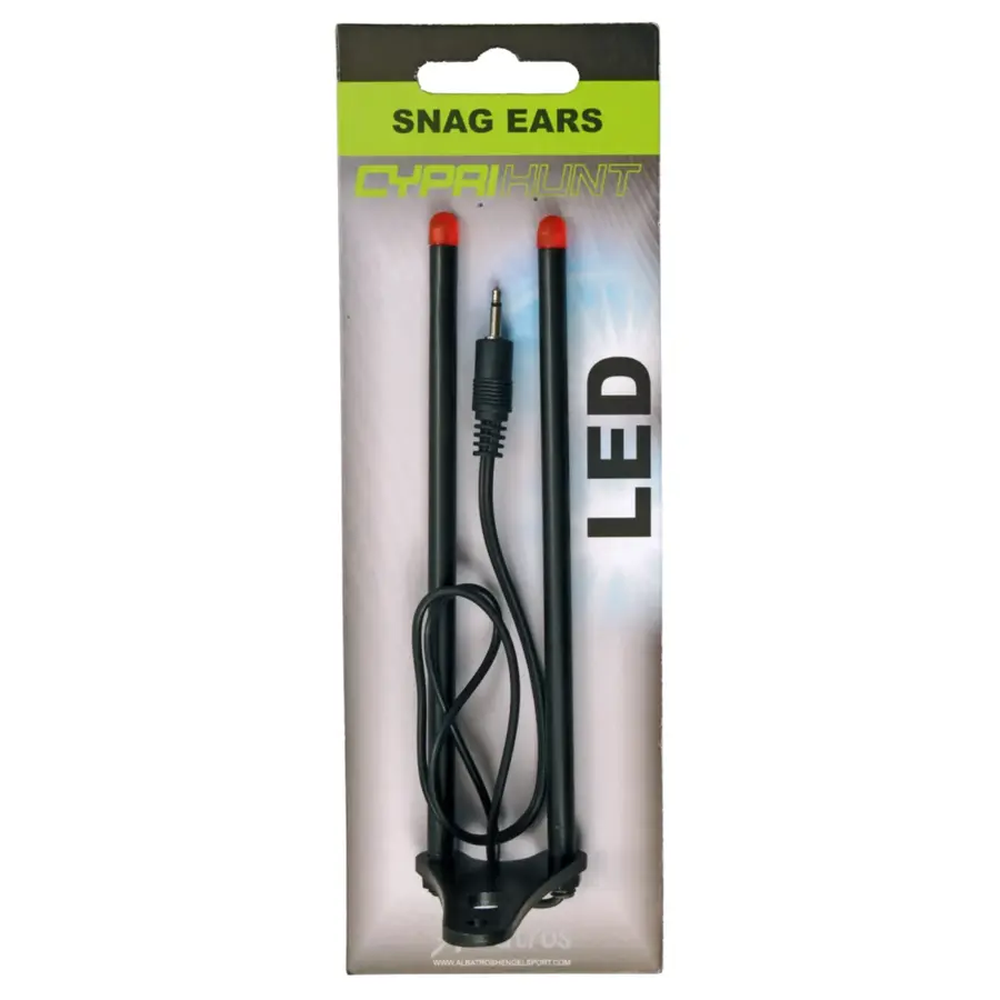 CypriHunt LED Snag Ears met mini-jack aansluiting | set | geel, rood of blauw