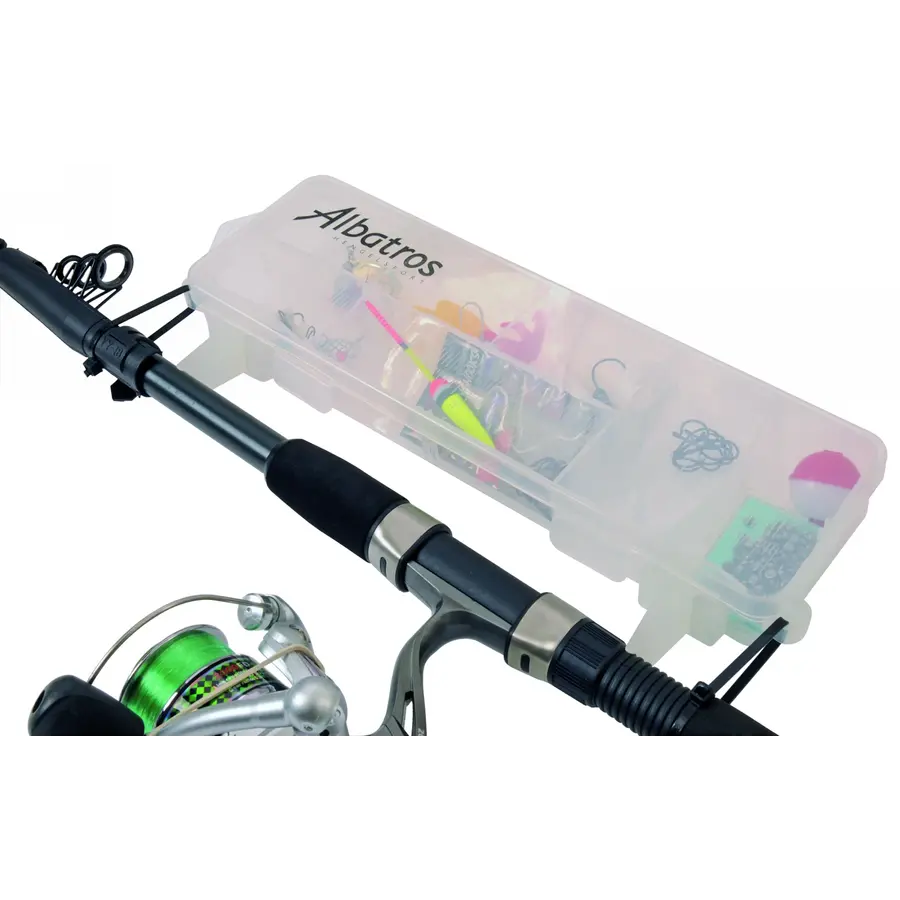 On-rod opbergbox Bos 27,6 x 8,5 x 3,3 cm | compacte tackle box voor aan de hengel