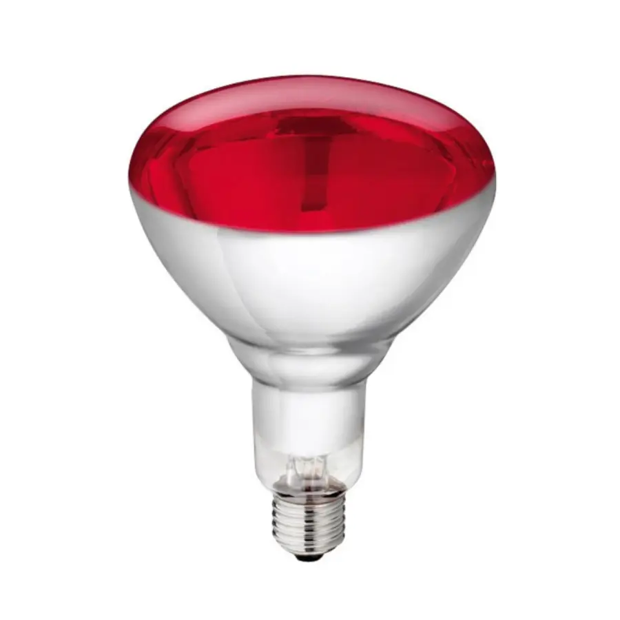 Infrarood warmtelamp rood E27 | 100W | 150W | 250W voor opfok en warmtezones
