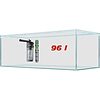 Aquarium set 96 liter 82x40x30 cm | met binnenfilter en verwarming