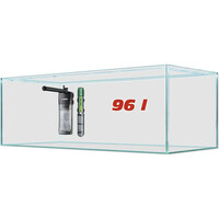 Complete aquariumset 96 liter met filter en verwarming.