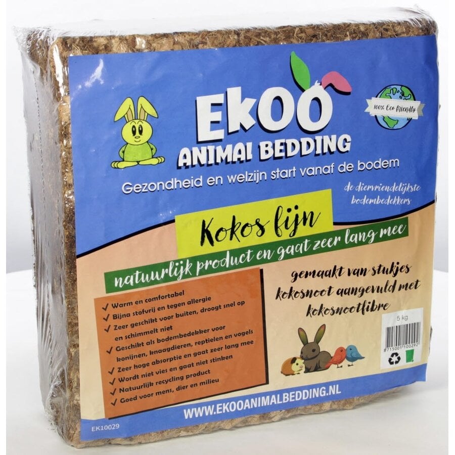 Kokosblok bodembedekking 5 kg | uitzetbaar kokos substraat | grof of fijn