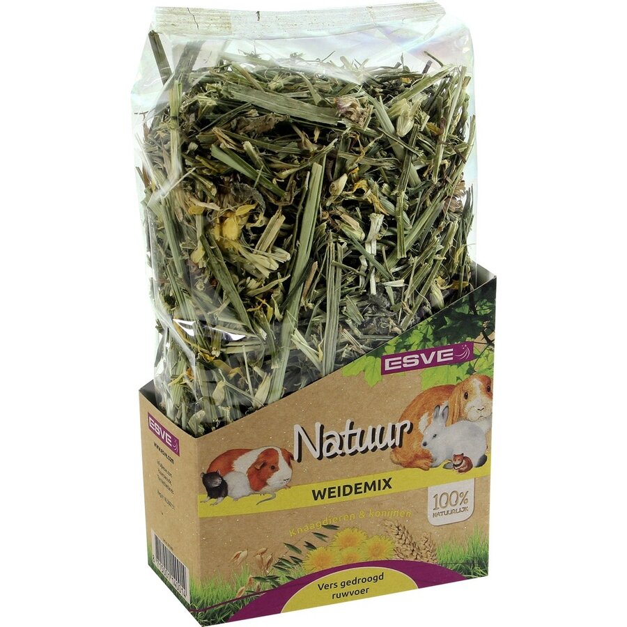 Natuur weide mix | vezelrijke kruidenmix voor konijnen en knaagdieren | 100 g