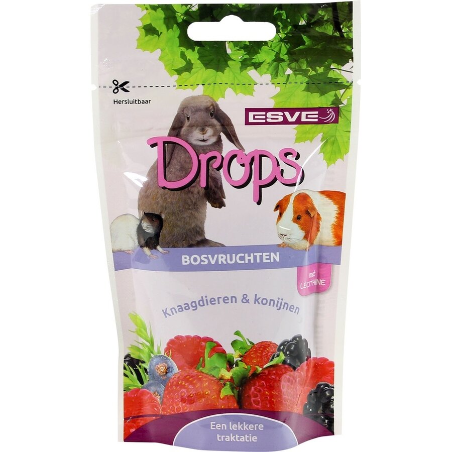 Knaagdier drops mix | 8 smaken | aanvullend diervoeder | 75 g