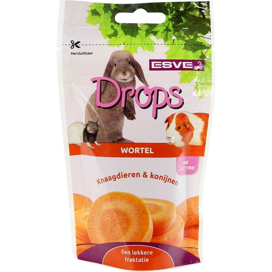 Knaagdier drops mix | 8 smaken | aanvullend diervoeder | 75 g