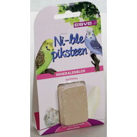 Piksteen voor parkieten naturel rood | calcium & mineralen | 41 g | 1 stuk