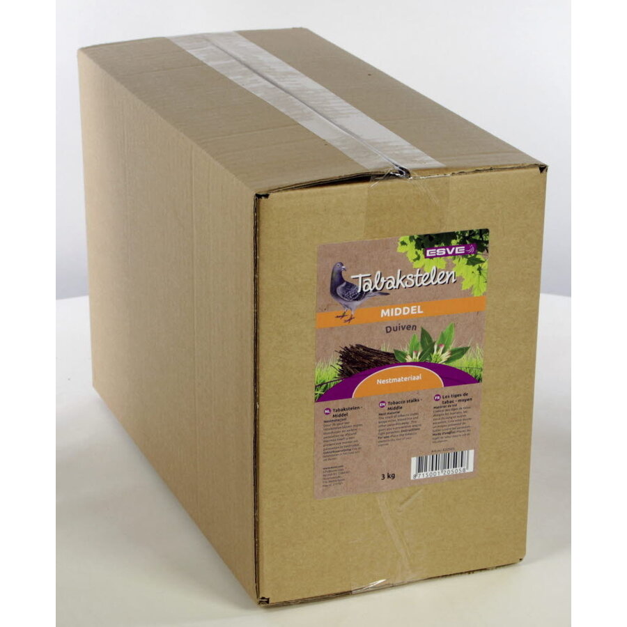 Tabakstelen middel 3 kg | nestmateriaal voor legnest en nachthok