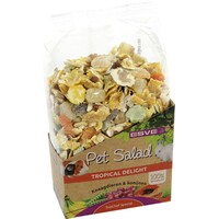 Pet Salad Tropical Delight snack voor knaagdieren en konijnen 175 gram | fruitige mix