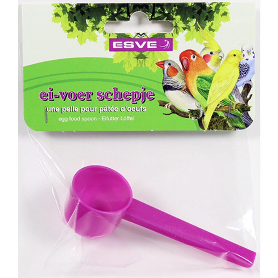 Eivoer schepje voor vogels | doseerschepje 8,5 cm
