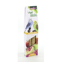Vogelsticks parkiet honing | fruit, citrus of noten | 2 stuks