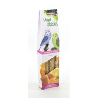 Vogelsticks parkiet honing | fruit, citrus of noten | 2 stuks
