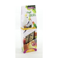 Vogelsticks voor agaporniden en grote parkieten | keuze fruit of honing | 2 stuks | ca. 150 g