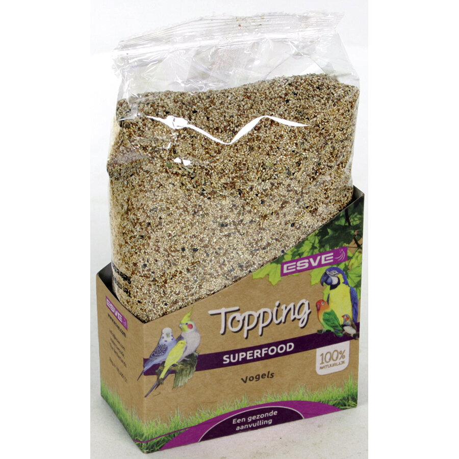 Teff graan topping | fijn zaad voor kleine vogelsoorten | 300 gram
