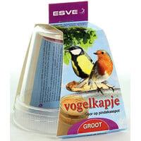Vogelkapje voor pindakaaspot | small of large | beschermkap voor kleine tuinvogels