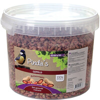 Gepelde pinda’s voor tuinvogels | emmer 3 kg | energierijk vogelvoer