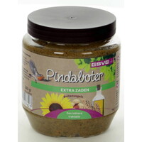 Vogelpindaboter extra zaden | 360 g pot | energierijke pindaboter voor tuinvogels