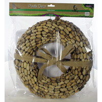 Pinda krans voor tuinvogels | keuze uit 14 cm, 27 cm of 37 cm