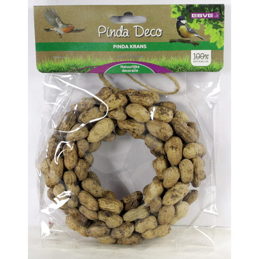 Pinda krans voor tuinvogels | keuze uit 14 cm, 27 cm of 37 cm