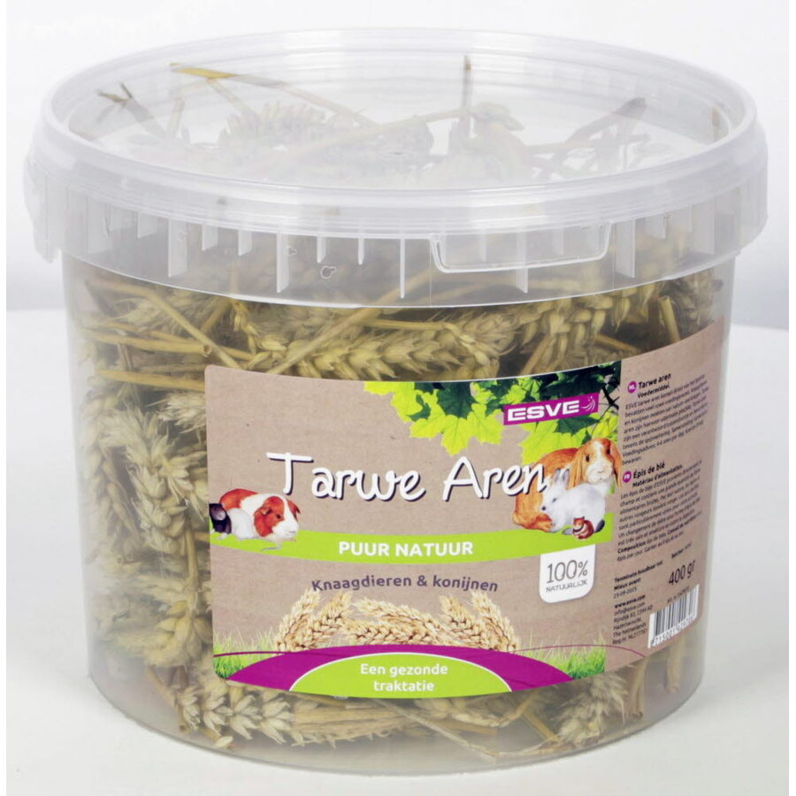 Tarwe aren voor knaagdieren | natuurlijke knaagsnack | 5 liter