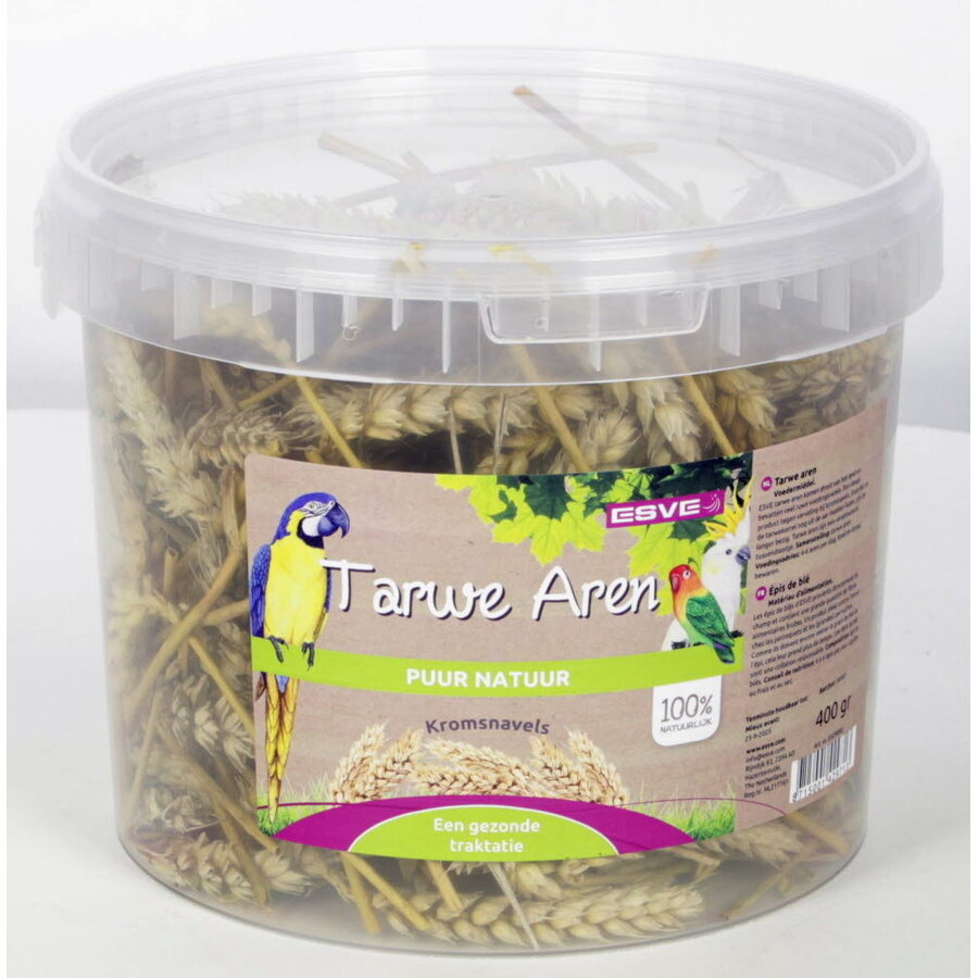Tarwe aren voor kromsnavels | natuurlijke foerageersnack | 5 ltr