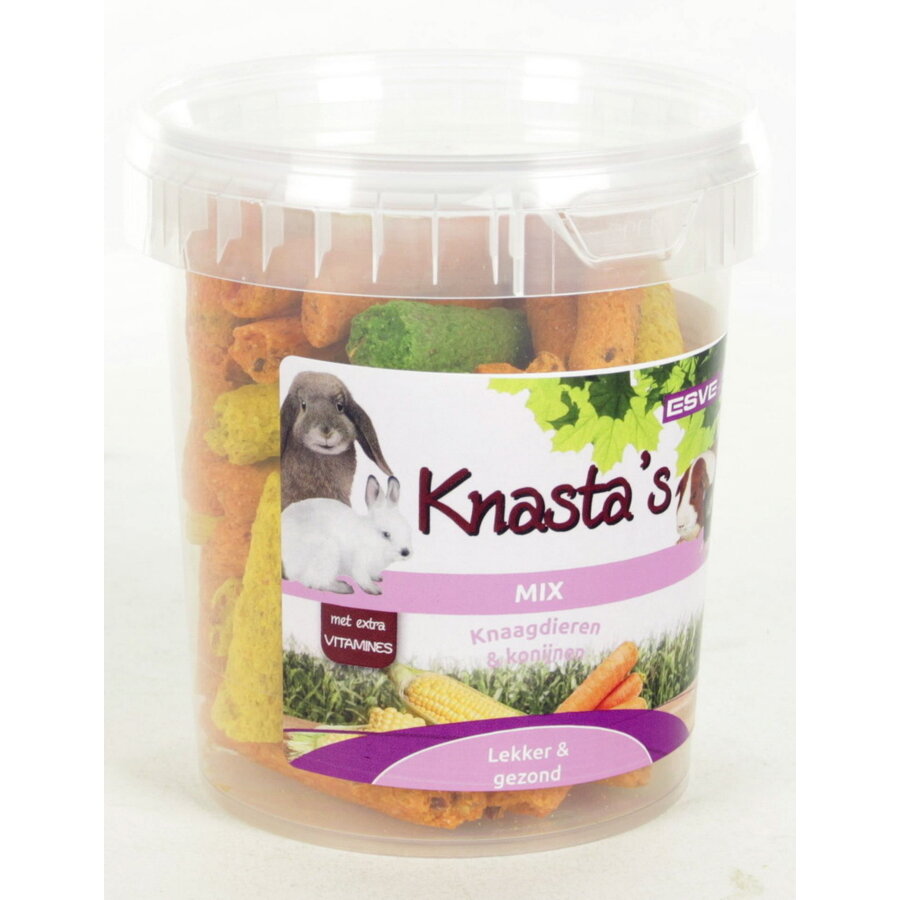 Knasta’s mix snackpot 240 gram | knaagtraktatie met gedroogde groente