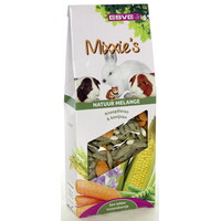 Mixxie’s natuur melange snackmix 100 gram | beloning voor konijn en knaagdier
