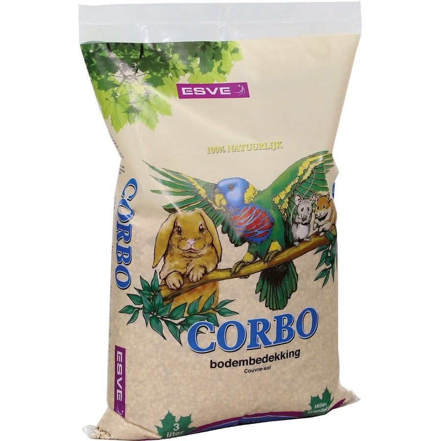 Corbo bodembedekking fijn | maïskolfkorrels | 3 L of 7,5 L