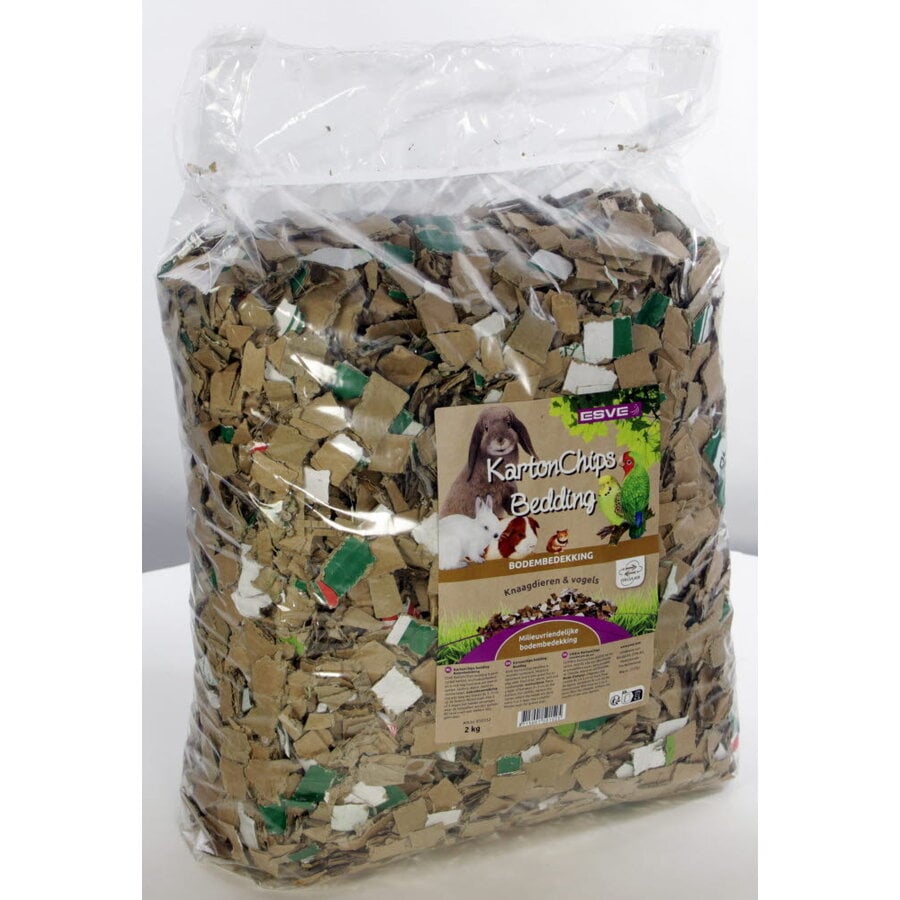 Kartonchips bodembedekking 2 kg | composteerbaar en droogt snel