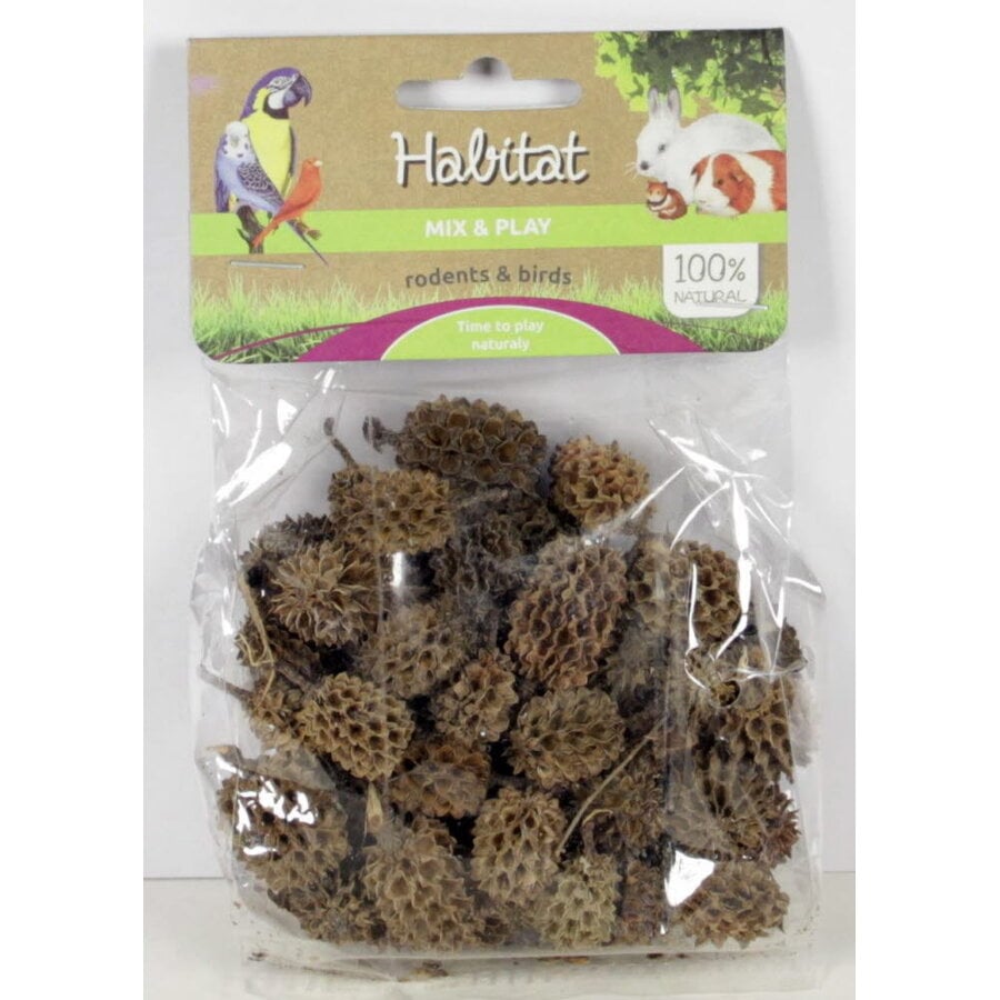 Mix & Play notendoppen 60 g | foerageer- en knaagmateriaal