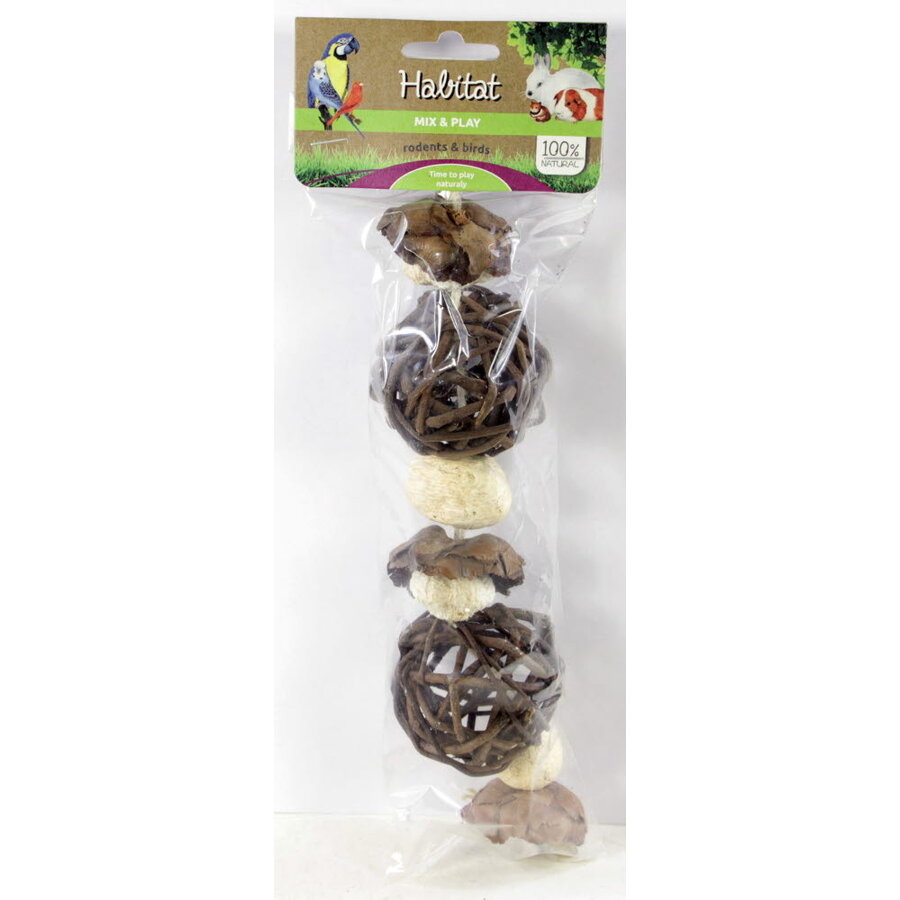 Mix & Play Sling Bruce | hangend foerageerspeelgoed voor vogels en knaagdieren