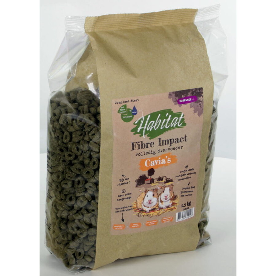 Fibre Impact caviavoer extrudaat met vitamine C | 1,5 kg | 8 kg
