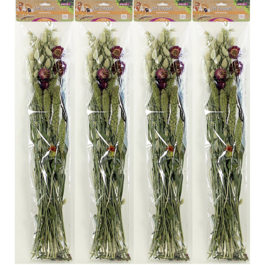 Pet bouquet weidegewas 100 g | natuurlijke knaagmix van granen, grassen en kruiden