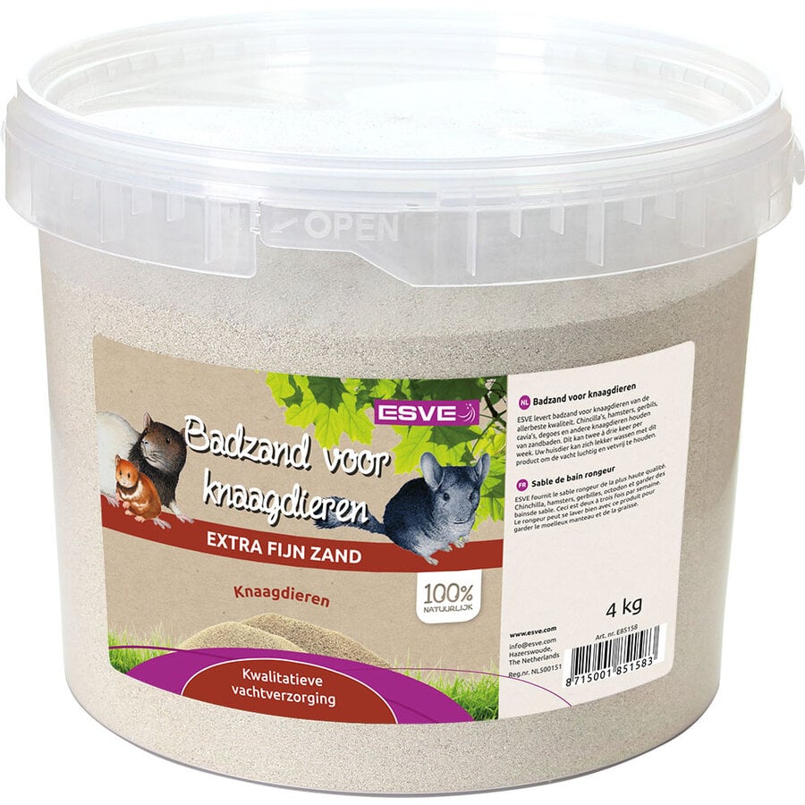 Knaagdier badzand | 800 g of 4 kg emmer