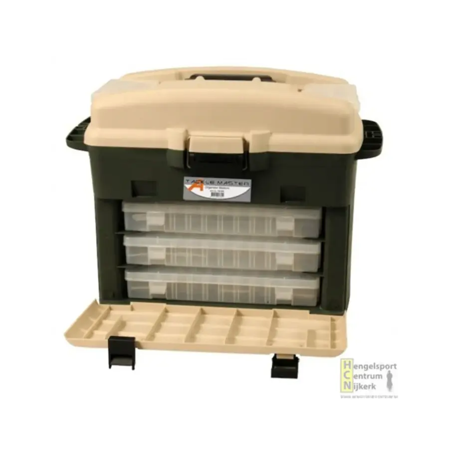 Extra grote vis-organizer | viskoffer met 5 uitneembare tackleboxen