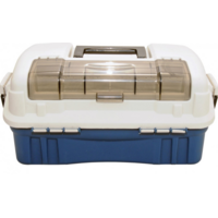 Viskoffer 3-ladig XL bruin | opbergsysteem met 3 lades en groot hoofdvak