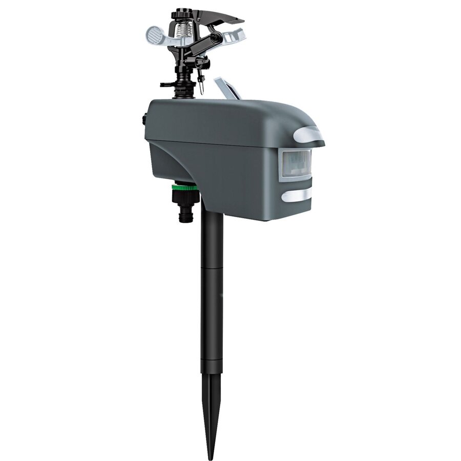 Bird & Cat Sprinkler met bewegingssensor, waterstraal en LED-flitsen voor vijverbescherming