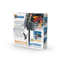 Bird & Cat Sprinkler met bewegingssensor, waterstraal en LED-flitsen voor vijverbescherming