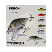 Perch plug met zware zwemlip en ratels voor roofvis