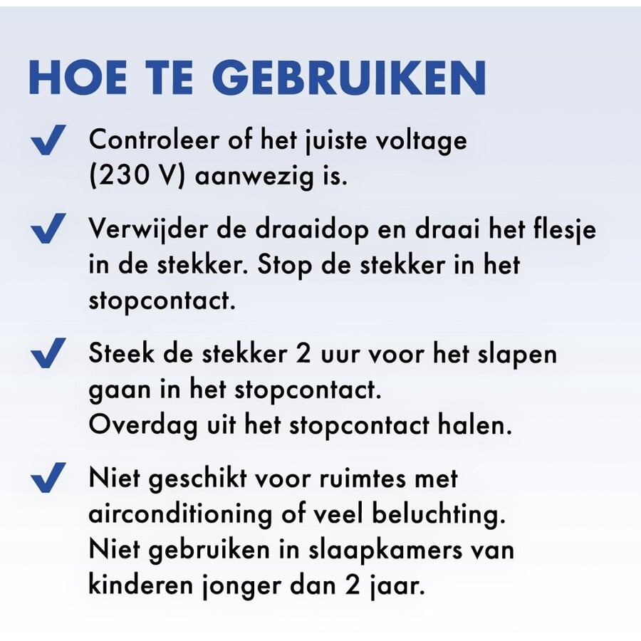 Anti-Mug Stekker Navulling 30 ml | 36 nachten bescherming tegen muggen