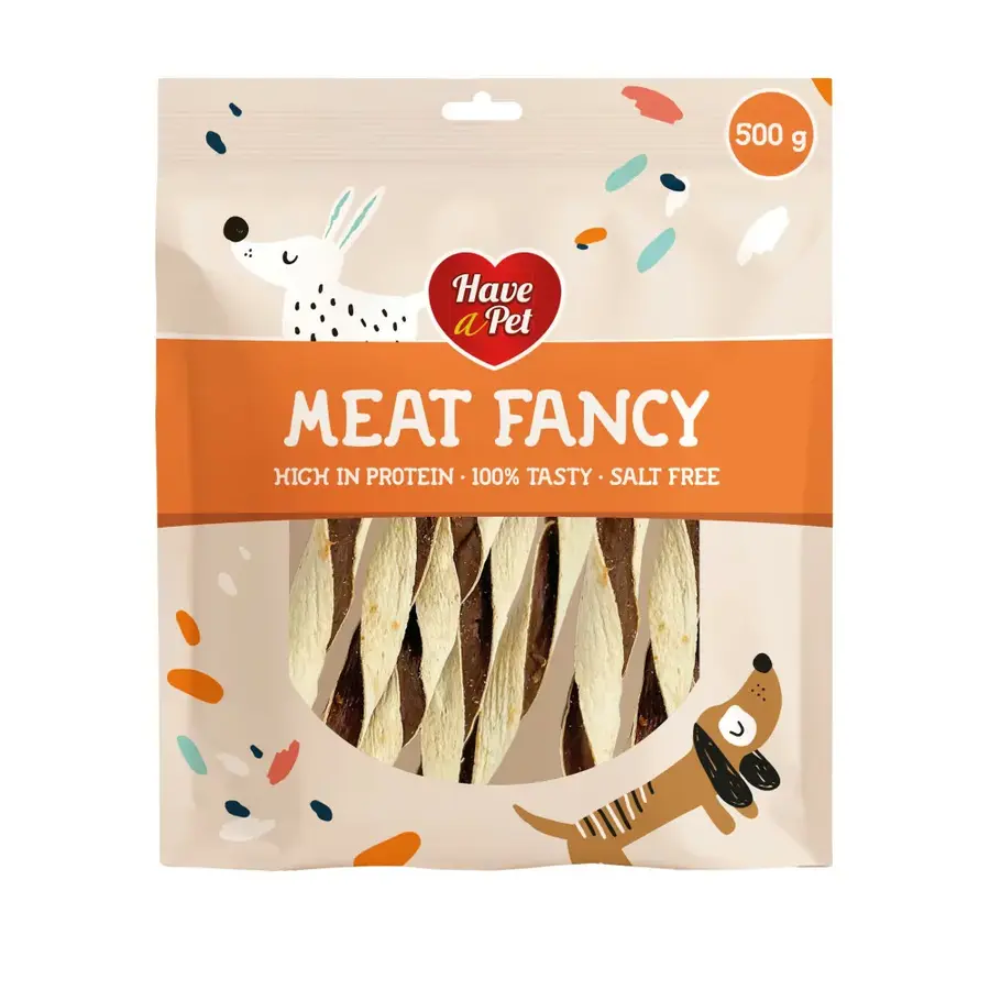 Meat Fancy sandwich eend en vis hondensnack 500 g
