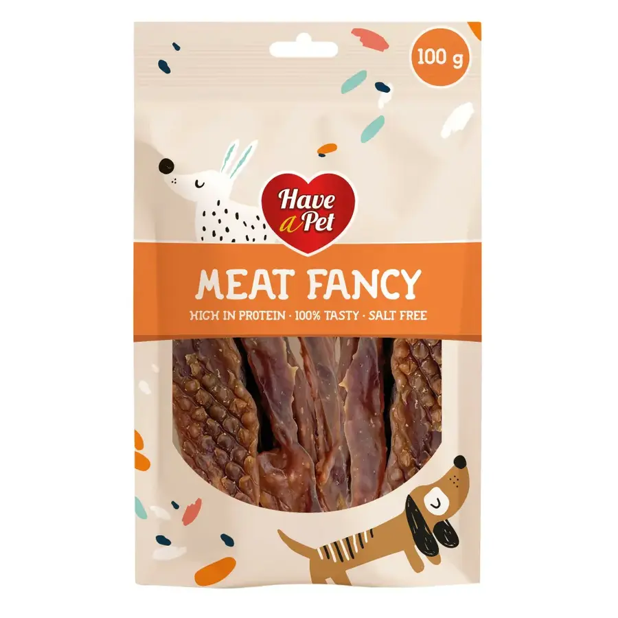 Eendenborst hondensnack 100 g | eiwitrijke beloning voor volwassen honden