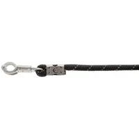 Reflecterend halstertouw black silver met paniekhaak voor paard en pony