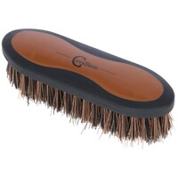 Paardenborstel Large 2K bruin zwart met antislip handgreep