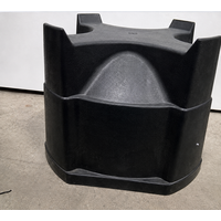 Regentonstandaard mini zwart 30 cm hoog Ø 38 cm voor 100 liter regenton